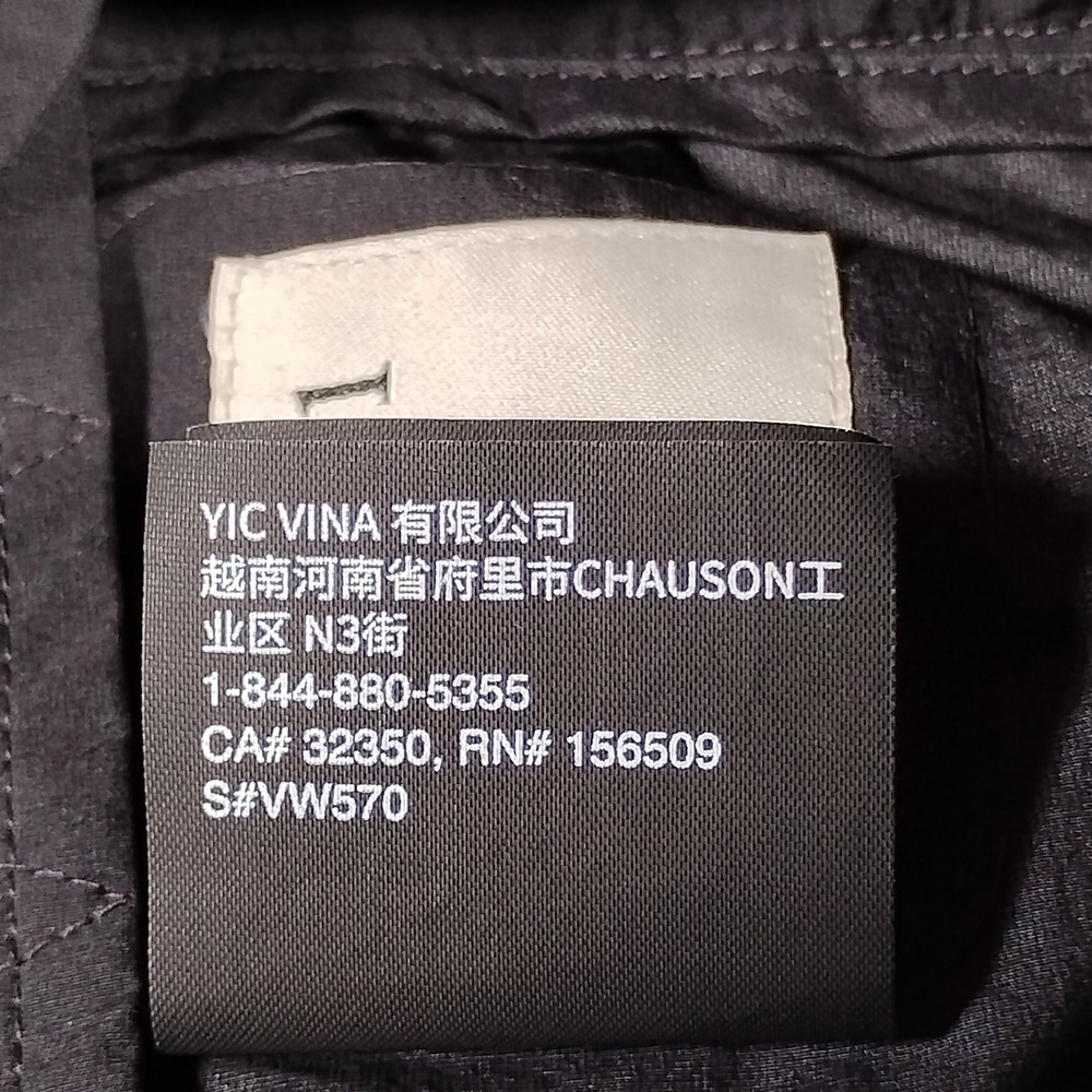 Vuori Airy Anorak Womens Black Windbreaker Parka Jacket Drawstring Waist M *Flaw - Picture 5 of 16
